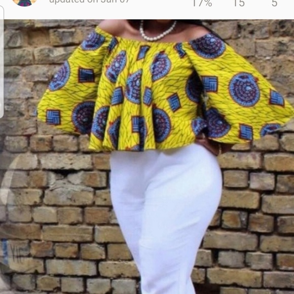 African print or ankara Tops - Beautiful African print top. African print or ankara Tops - Beautiful African print top.